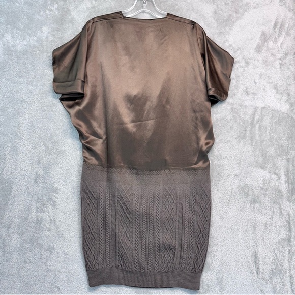 Patricia Pepe Dress Size EU 11 Italian Designer Silk Wool Shift Draped Silk Wool - Picture 8 of 9